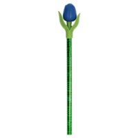 Typisch Hollands Tulp Potlood blauw met blad