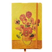 Typisch Hollands Sonnenblumen-Notizbuch mit elastischem Verschluss
