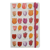 Typisch Hollands Notizbuch mit Gummibandverschluss - Tulpen - 18x12cm