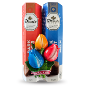 Droste Droste Geschenkset 2 Brötchen - mit Tulpenmagnet - Pur und Milch