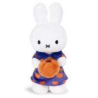 Nijntje (c) Miffy Kuscheltier - Blau/lila Kleid mit Kürbis - 24cm