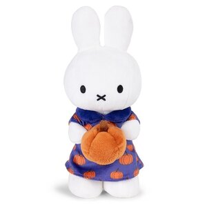 Nijntje (c) Miffy Kuscheltier - Blau/lila Kleid mit Kürbis - 24cm