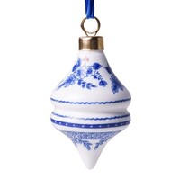 Heinen Delfts blauw Delfter Blauer Weihnachtsschmuck - Vintage-Diamant