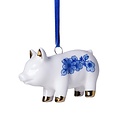 Heinen Delfts blauw Delfter Blau Weihnachtsschmuck - Schwein