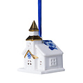 Heinen Delfts blauw Kerstornament Delfts blauw - Kerk