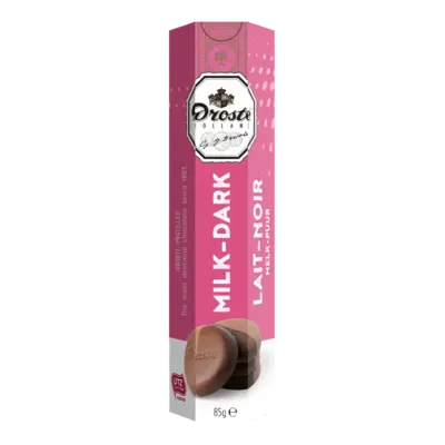 Droste Droste gift set 2 rolls - with tulip magnet - extra dark and milk/orange