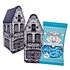 Typisch Hollands Delft blue gabled house with chatterboxes