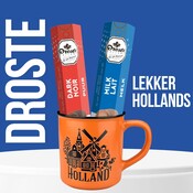 Droste Droste chocolade 2 rollen- in een Oranje mok