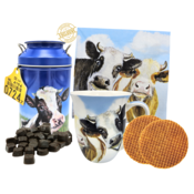 Typisch Hollands Koeien geschenkset - Mok- blik-servetten