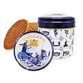 TTD Gifts Stroopwafels in a Delft blue checked tin - Holland