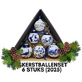Heinen Delfts blauw Delfter blau dekorierter Weihnachtsball 2025 - Copy
