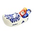 Droste Large Delft blue clog filled with 3 rolls - Droste pastilles