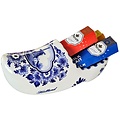 Droste Large Delft blue clog filled with 3 rolls - Droste pastilles