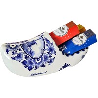Droste Large Delft blue clog filled with 3 rolls - Droste pastilles