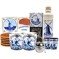 Typisch Hollands Thee en theemok Delftblauwe cadeauset - (2 personen)