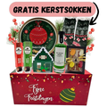 Typisch Hollands Red-Green Christmas Package with Likorette and FREE Christmas Socks (LAST QUANTITIES)