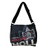 Robin Ruth Fashion Large Holland Postman Bag - Black-Anthracite