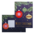 Typisch Hollands Double Christmas card in envelope - blue-gold