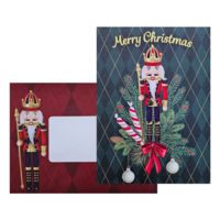 Typisch Hollands Doppelte Weihnachtskarte im Umschlag.  - Copy