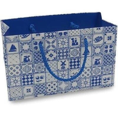 TTD Gifts Geschenkset Delfts blauw - mok en blik stroopwafels