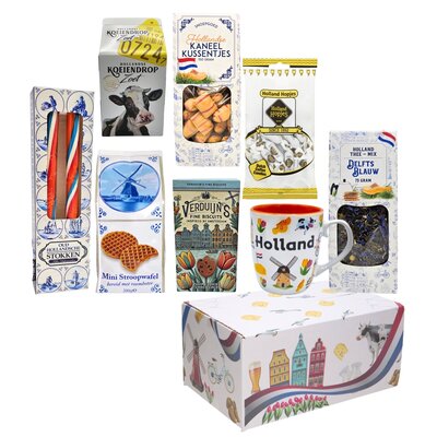 Typisch Hollands  Groetjes uit Holland - lekkernijen-pakket.