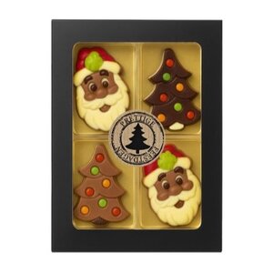 Typisch Hollands Schokoladenfiguren - Weihnachtsbox 60 Gramm