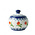 Heinen Delfts blauw Sugar bowl orange tulip - Porcelain