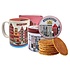 TTD Gifts Amsterdam Gift Set - Large Mug and Tin of Stroopwafels Red-Fuchsia