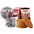 Typisch Hollands Geschenkset Amsterdam - grote  mok en blik stroopwafels Rood-Fuchsia