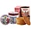 TTD Gifts Amsterdam Geschenkset - Große Tasse und Dose Stroopwafels Rot-Fuchsia