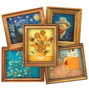 Typisch Hollands Magneet - Vincent van Gogh  - schilderijen compilatie