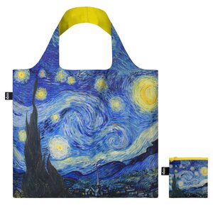 Typisch Hollands LOQI Gerecyclede opvouwbare tas Sterrennacht - van Gogh