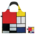 Museumgifts Holland LOQI Gerecyclede opvouwbare tas Mondriaan