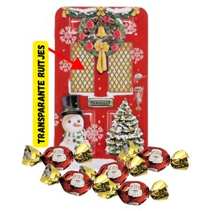 Typisch Hollands Christmas tin filled - red with Christmas pralines