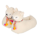 Typisch Hollands Animal slippers - alpacas - white