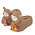 Typisch Hollands Animal slippers - alpacas - brown