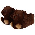 Typisch Hollands Dierenpantoffels - Teddybeer - Donkerbruin