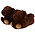 Typisch Hollands Dierenpantoffels - Teddybeer - Donkerbruin