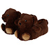 Typisch Hollands Dierenpantoffels - Teddybeer - Donkerbruin