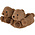 Typisch Hollands Dierenpantoffels - Teddybeer - bruin - Laatste paar