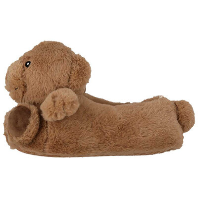 Typisch Hollands Dierenpantoffels - Teddybeer - bruin - Laatste paar