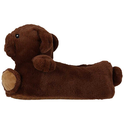 Typisch Hollands Tierpantoffeln – Teddybär – Dunkelbraun