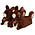 Apollo Animal Slippers - Squirrel - Dark Brown