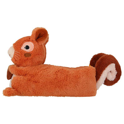 Typisch Hollands Animal slippers - Squirrel - Chestnut brown