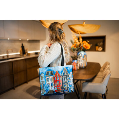 Typisch Hollands Luxus Shopper Holland - Mill - Rot-Weiß-Blau - Kopie