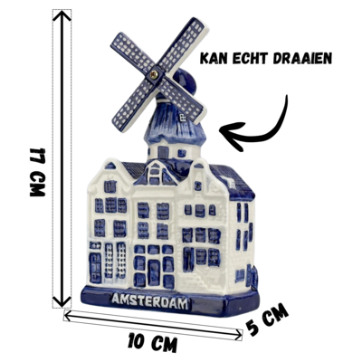 Typisch Hollands Amsterdam Tower Mill - Delft Blue
