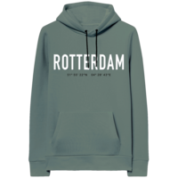 Holland fashion Hoodie - Rotterdam met witte letters - embossed .