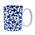 TTD Gifts Delfter blauer Becher mit Blumenmotiv und Tulpen