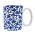 TTD Gifts Delft blue mug with floral motif and tulips