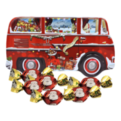Typisch Hollands Kerstblik gevuld - Camper van de kerstman.
